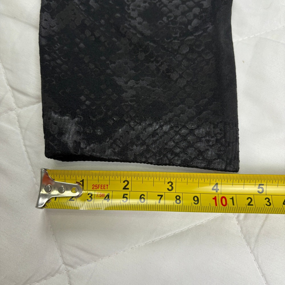 Olive + Oak Black Snake Print Leggings XL Pull On Stretch Skinny Pants - Picture 13 of 13